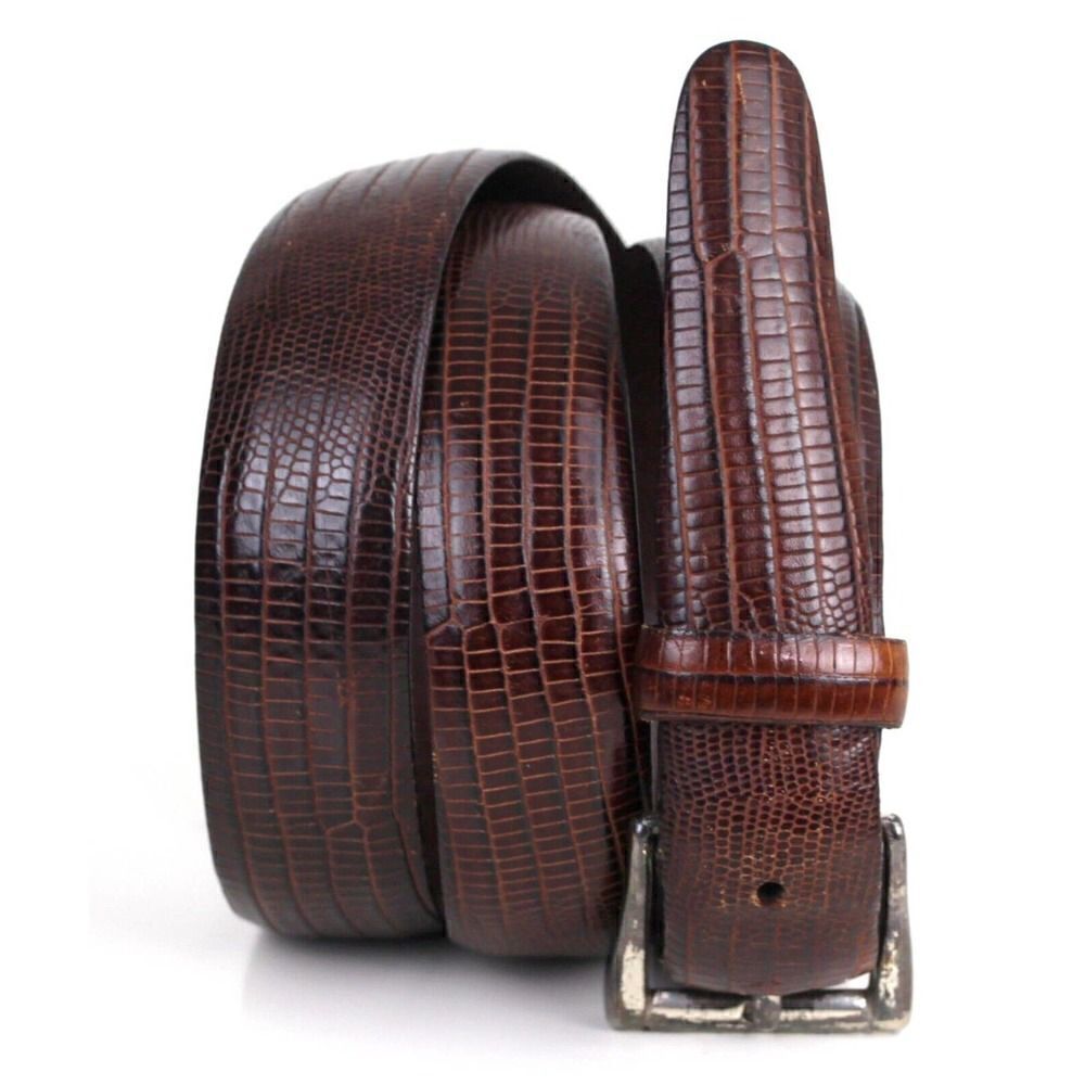 Bill Adler BROWN GENUINE LEATHER 1 1/8"Wd CASUAL DRESS MEN'S BELT Sz 36 (X82